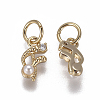 Brass Charms KK-L179-08F-G-2