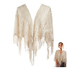 Lace Flower Detachable Polyester Shawl AJEW-WH20072-43A-1