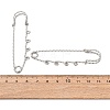 304 Stainless Steel Safety Pins Brooch Findings STAS-C181-01F-P-2