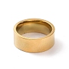 201 Stainless Steel Plain Band Ring for Women RJEW-I089-34B-G-2