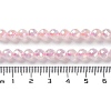 Electroplated Natural Rose Quartz Beads Strands G-Z038-A03-01AB-5
