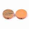 Painted Natural Wood Beads WOOD-T021-50B-06-2