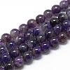 Natural Amethyst Beads Strands G-R446-4mm-20-1