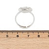Brass Pad Ring Bases KK-EC022-14mm-S-RS-4