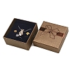 Bowknot Print Kraft Paper Cardboard Jewelry Necklace Gift Boxes PW-WGA2DD4-04-1