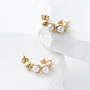 304 Stainless Steel Stud Earrings VW5158-2