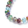 Electroplate Glass Beads Jewelry Sets SJEW-JS01065-5