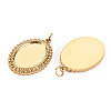 304 Stainless Steel Pendant Cabochon Settings LS-STAS-S116-243G-2