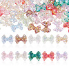 50Pcs 10 Colors UV Plating Transparent Acrylic Beads TACR-TA0001-90-1