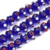 Handmade Bumpy Lampwork Beads Strands LA-CBA05D6-01-06-1