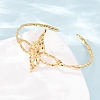 304 Stainless Steel Cuff Bangles for Women BJEW-C155-01C-G-3