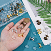 DIY Blank Dome Brass Cufflink Making Kits FIND-DC0006-76-3