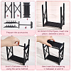 Plastic Mini Clothes Closet with Coat Hanger DOLL-WH0007-14B-3