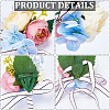 CRASPIRE 2Pcs 2 Style Silk Cloth & Plastic Imitation Flower Wrist Corsage & Corsage Boutonniere AJEW-CP0007-26B-5