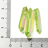 Electroplated Natural Quartz Crystal Graduated Beads Strands G-P315-A18-3