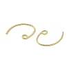 Rack Plating Brass Hoop Earrings Findings EJEW-R162-52G-2