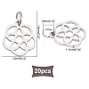 Unicraftale 304 Stainless Steel Pendants STAS-UN0018-96P-5