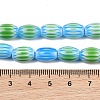Handmade Millefiori Glass Oval Bead Strands LK-Z001-01B-03-3