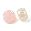 UV Plating Opaque Acrylic Beads OACR-G058-08-2