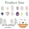 5 Strands 5 Styles Natural Fluorite & Quartz Crystal & Rose Quartz & Amethyst Chip Beads Strands G-YW0002-74-2
