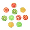 18Pcs 6 Colors Printed Acrylic Pendants MACR-CJ0002-40-8