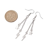 304 Stainless Steel Dangle Earrings EJEW-JE06048-01-3