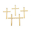 Tibetan Style Alloy Cross Large Pendants TIBEP-EAAA0100Y-AG-FF-1