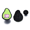 4Pcs 4 Style Pear & Avocado Enamel Pins JEWB-N007-164-5