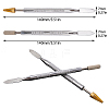 Gorgecraft Stainless Steel Double Side Leather Edge Dye Pen TOOL-GF0001-22-4