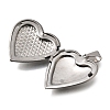 316 Stainless Steel Locket Pendants STAS-N0016-18A-P-2