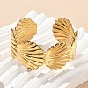 304 Stainless Steel Cuff Bangles for Women AJEW-P127-20G-2