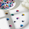 Half Round Plastic Doll Wiggle Eyes Cabochons DIY-LP0001-89D-1