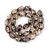 Handmade Foil Lampwork Beads Strands FOIL-T008-07A-1