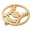 304 Stainless Steel Pendants LS-STAS-M076-09G-2