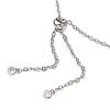 304 Stainless Steel Cable Chain Macrame Pouch Slider Necklace Making NJEW-JN05068-03-4