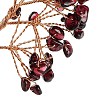 Natural Garnet Chips Tree of Life Decorations DJEW-C016-02D-2