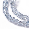 Electroplate Glass Beads Strands EGLA-L023A-PL03-2