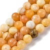 Natural Yellow Jade Beads Strands LS-G-F591-17-10MM-1