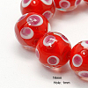 Handmade Lampwork Beads Strands LAMP-G051-M-2