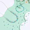 337Pcs 3 Sizes Dyed Synthetic Turquoise Beads TURQ-PH0001-23-4