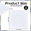 4 Sheets ABS Plastic Mould Plates DIY-OC0015-88A-2
