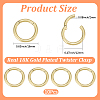 10Pcs Brass Twister Clasps KK-BBC0029-02B-2