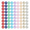 90Pcs 9 Colors Transparent Glass European Beads GLAA-TA0001-79-3