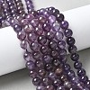Natural Amethyst Beads Strands X-G-M445-8MM-01B-1