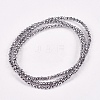 Electroplate Non-magnetic Synthetic Hematite Beads Strands G-J169B-2mm-02-2