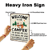 Vintage Metal Tin Sign AJEW-WH0436-319-3