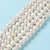 Natural Cultured Freshwater Pearl Beads Strands PEAR-E018-07-2