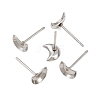 Non-Tarnish Earring Cabochon Settings 304 Stainless Steel Ear Studs Blank Settings X-STAS-Q170-08-2