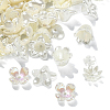 300Pcs ABS Plastic Imitation Pearl Flower Bead Caps KY-CJ0001-59-1