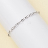Brass Oval Link Chains Bracelets for Women BJEW-JB13035-1